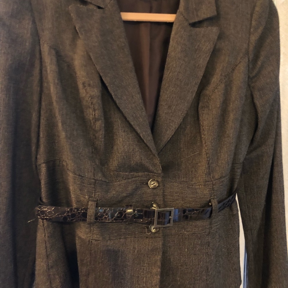 Tailored tweed print jacket